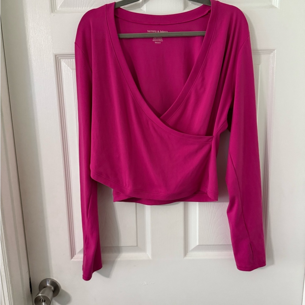 Harmony & Balance Deep Pink Crop Top